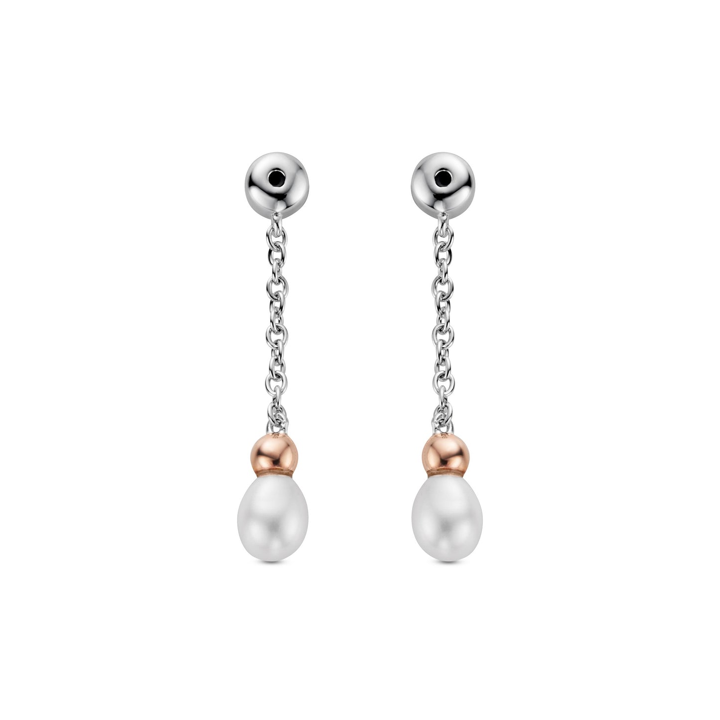 Silver and Gold Nature's Wonder Ladies Drop Ear Backs 3SNWO1408