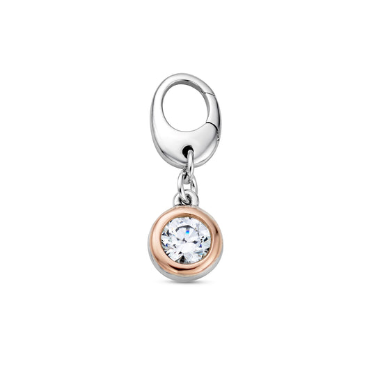 Silver & Gold Ladies Insignia Celebration Charm 3SCEL998