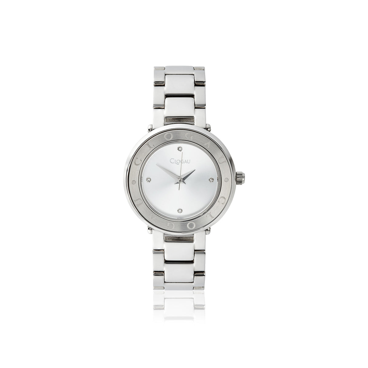 4S00001 Clogau Ladies Stainless Steel Battery Watch on Bracelet Alaw