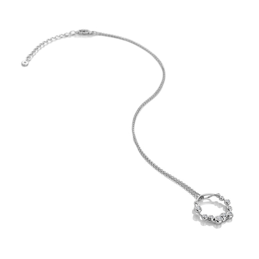 DP1106 Hot Diamonds Ladies Sterling Silver Tender Wreath Diamond Pendant