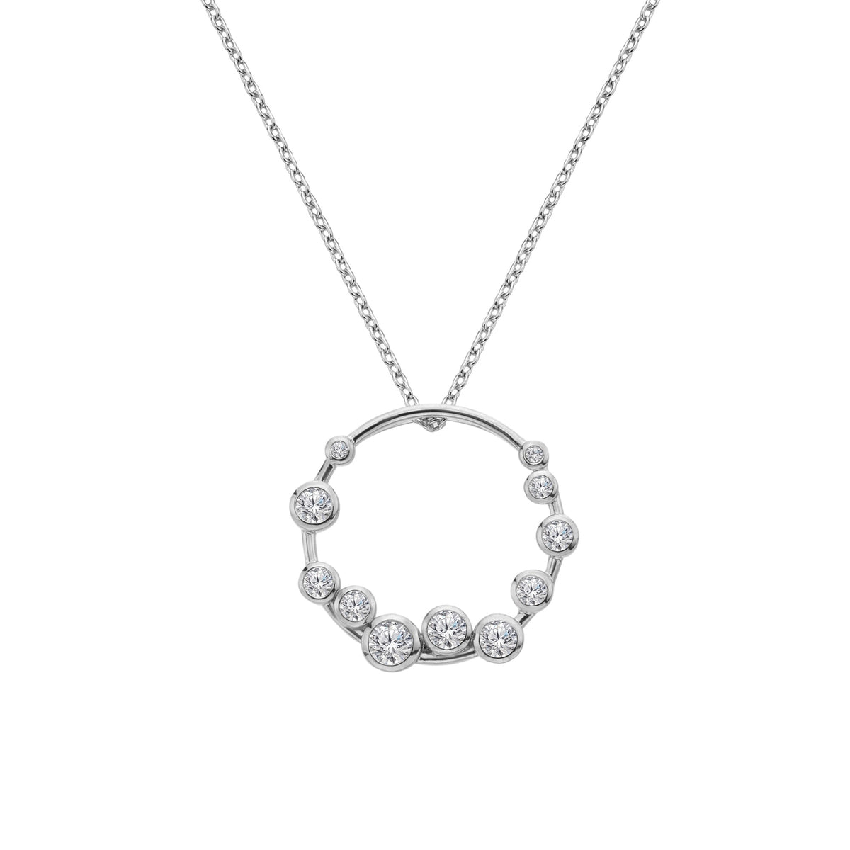 DP1106 Hot Diamonds Ladies Sterling Silver Tender Wreath Diamond Pendant