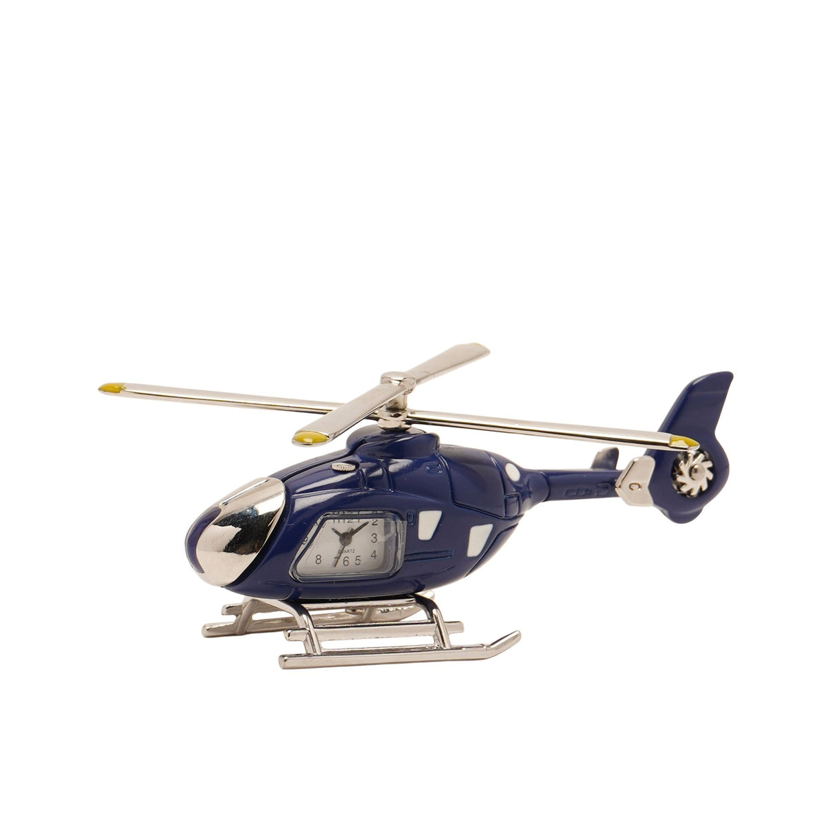 9531 Miniature Quartz Battery Helicopter Desk Clock by Widdop Top